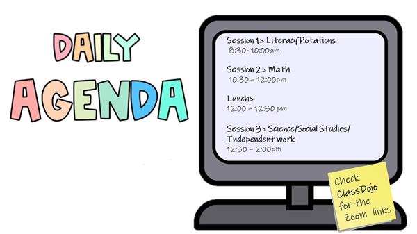 Daily agenda Daily agenda